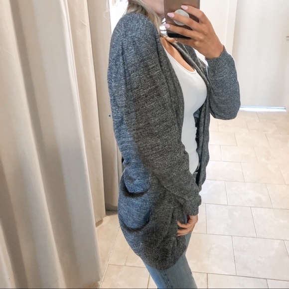 Asos Gray Cotton Cardigan - Picture 2 of 3